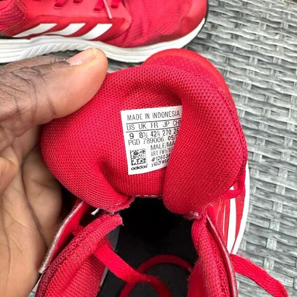 Adidas Galaxy 5 Men’s Cloudfoam Athletic Shoes Size 9 Vivid Red‎ - Picture 5 of 9